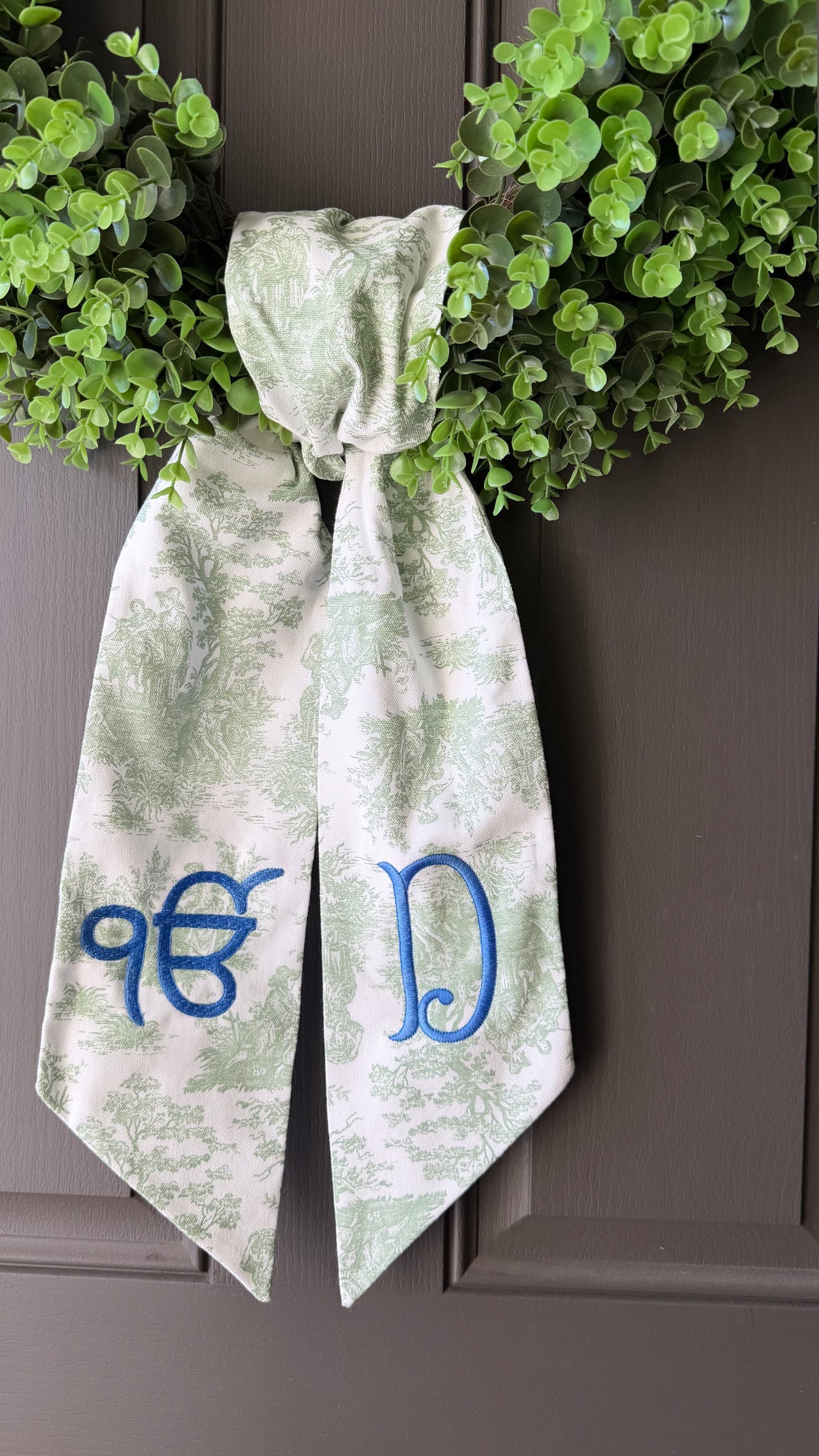 Personalized Ik Onkar Wreath Sash