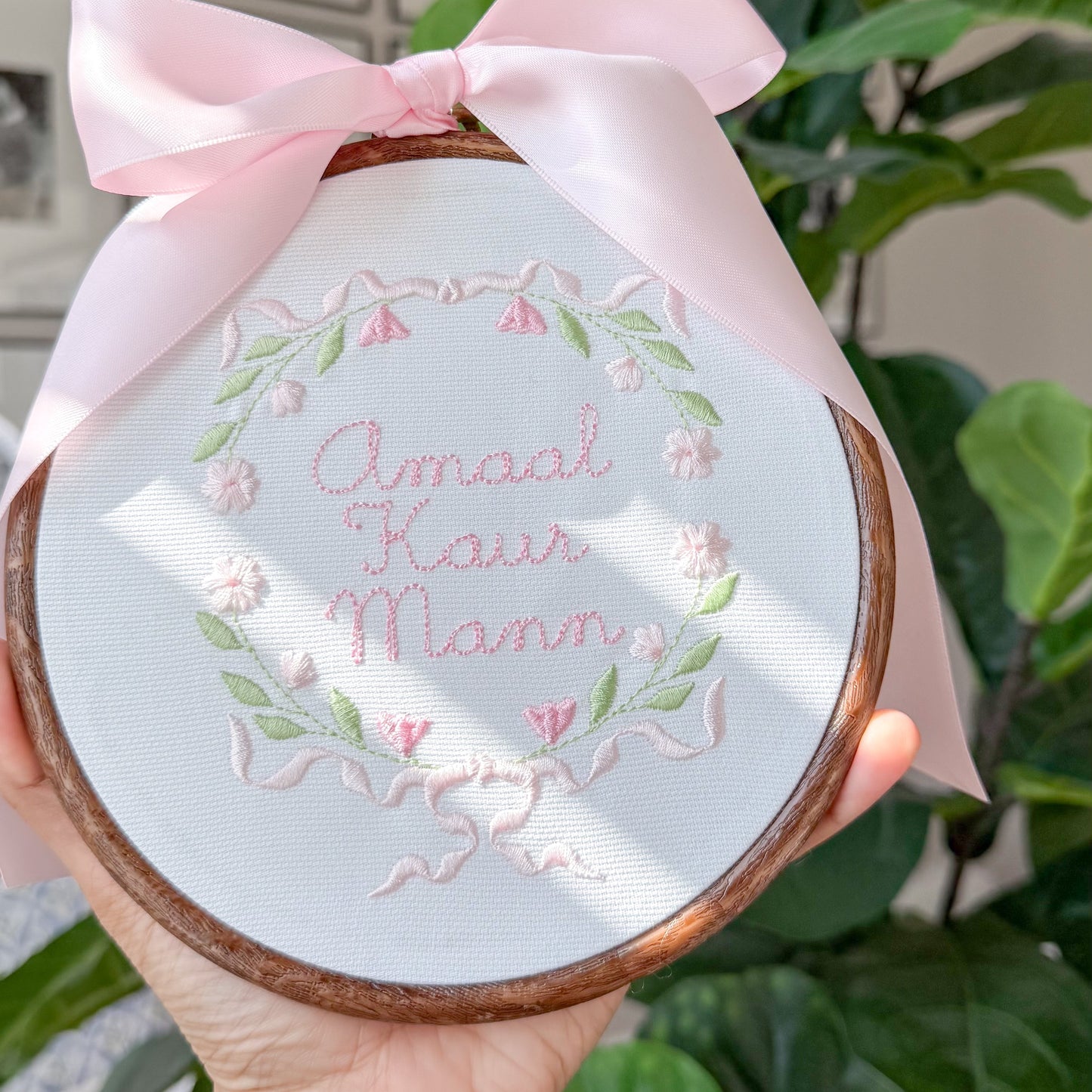 Baby Announcement Hoop