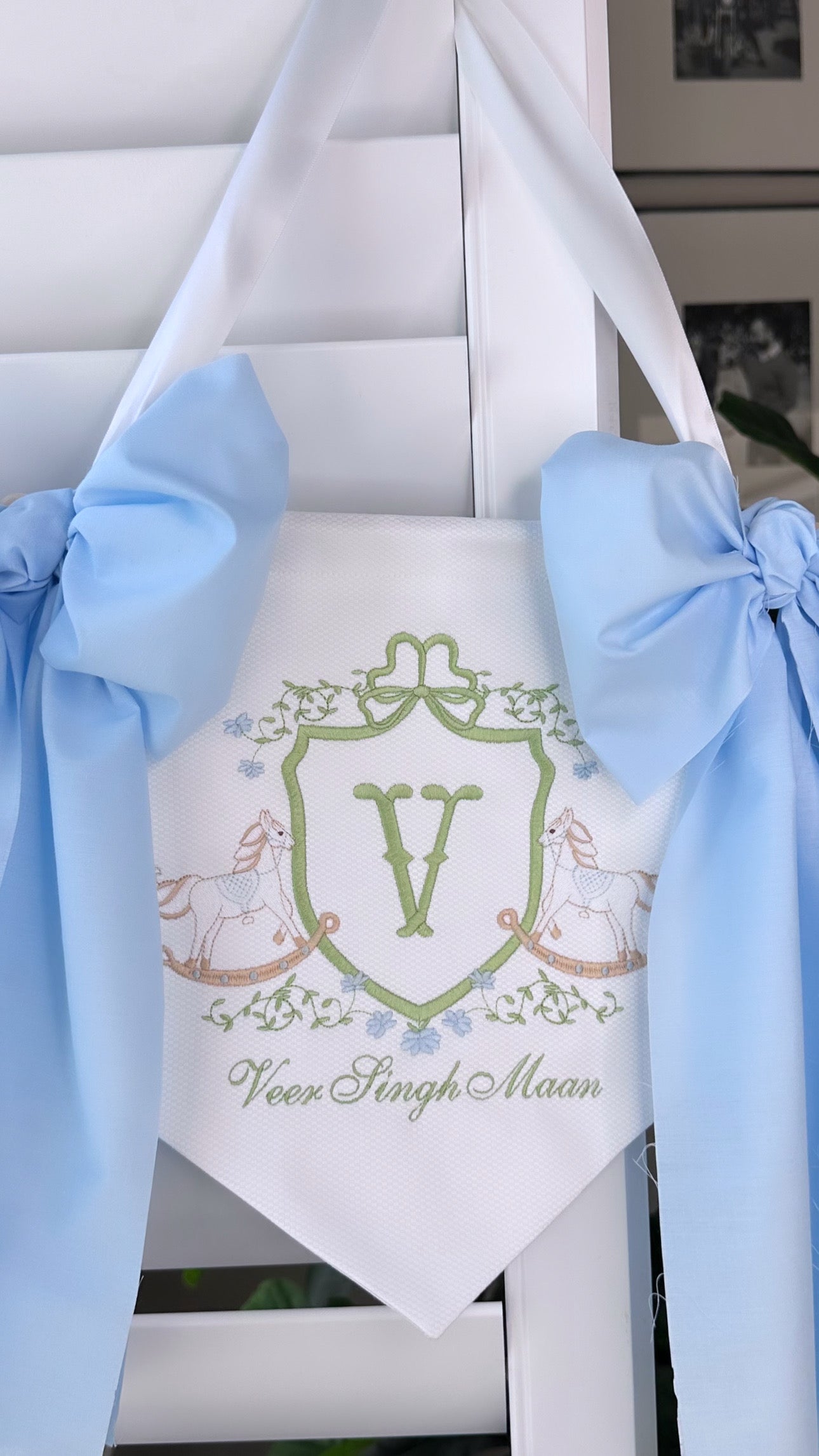 Rocking Horse Baby Banner