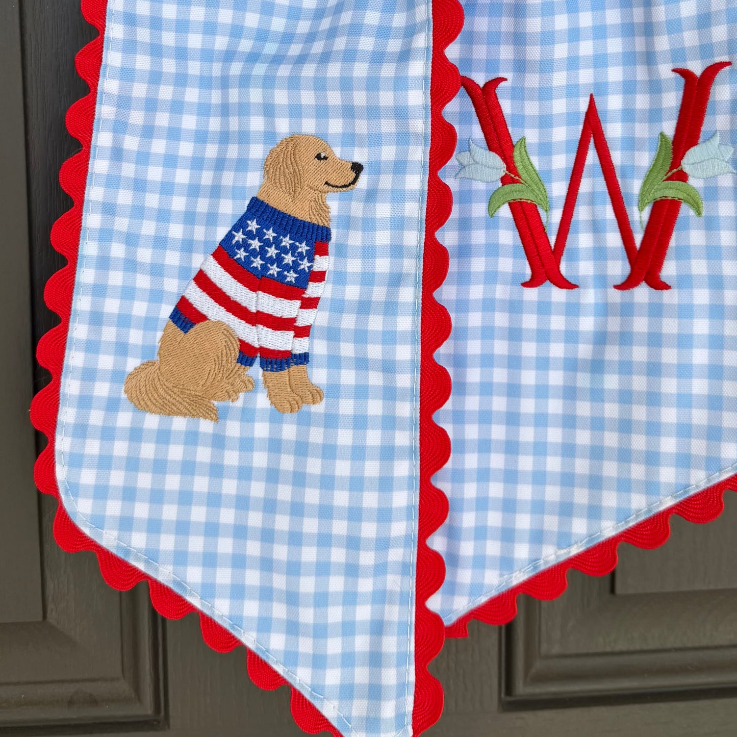 Personalized Patriotic Wreath Sash