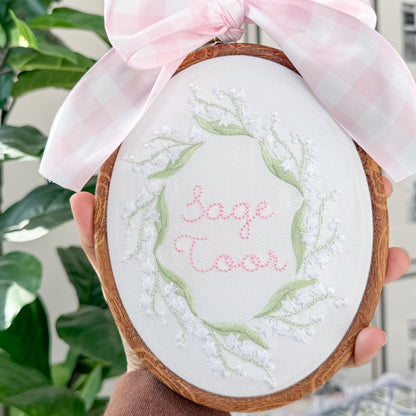 Baby Announcement Hoop