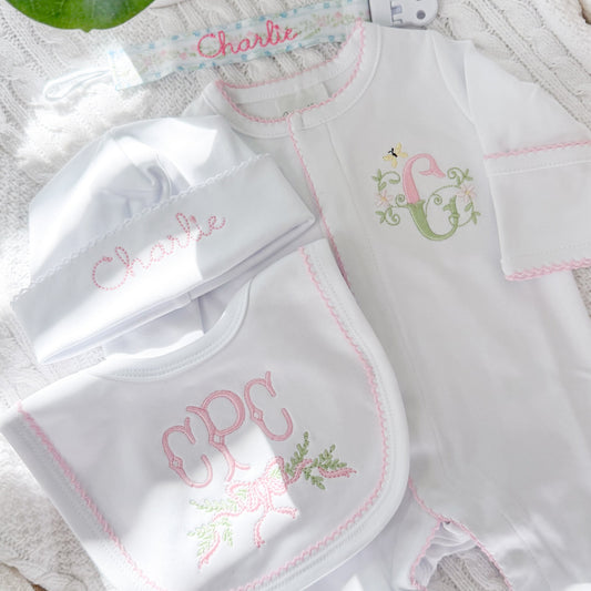 Custom Baby Name Keepsake Set | Personalized Baby Gift Bundle 🤍