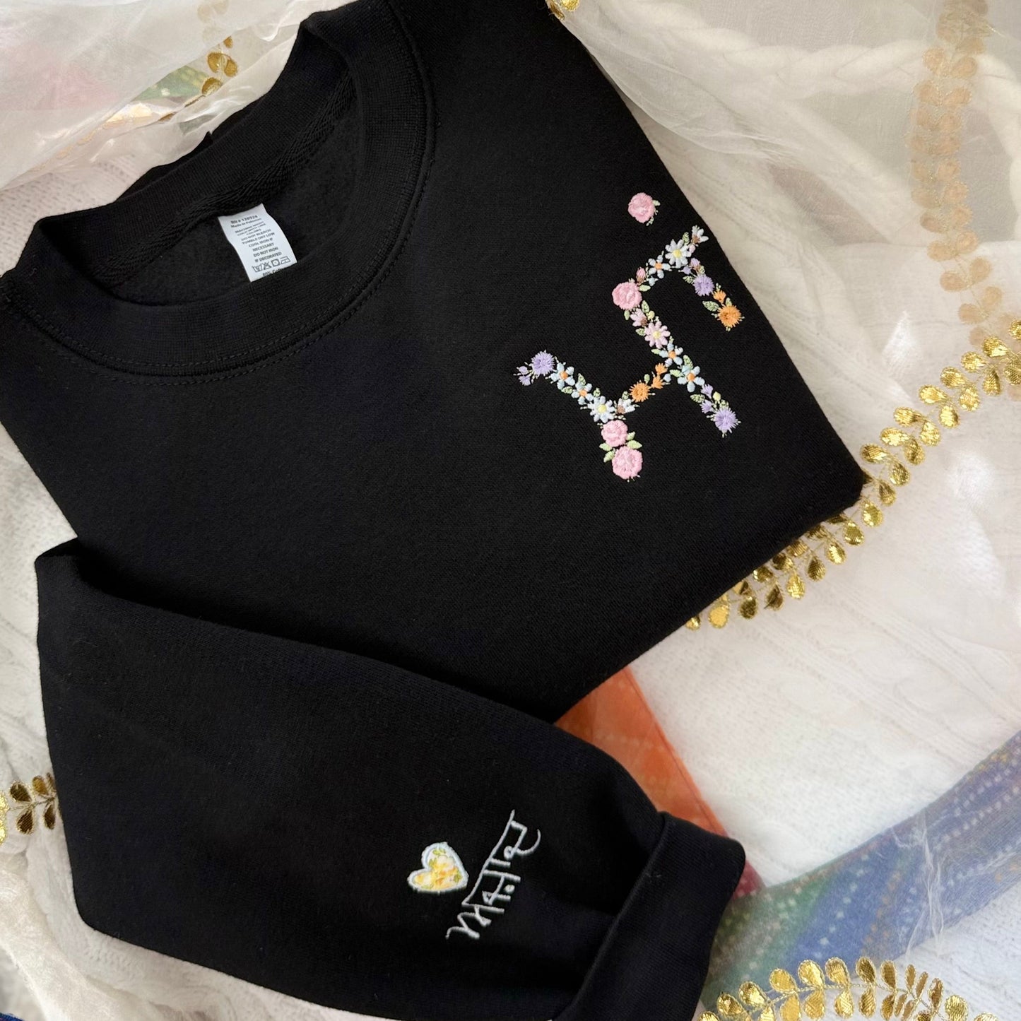 Punjabi Mama Sweatshirt | ਮਾਂ Embroidered Crewneck