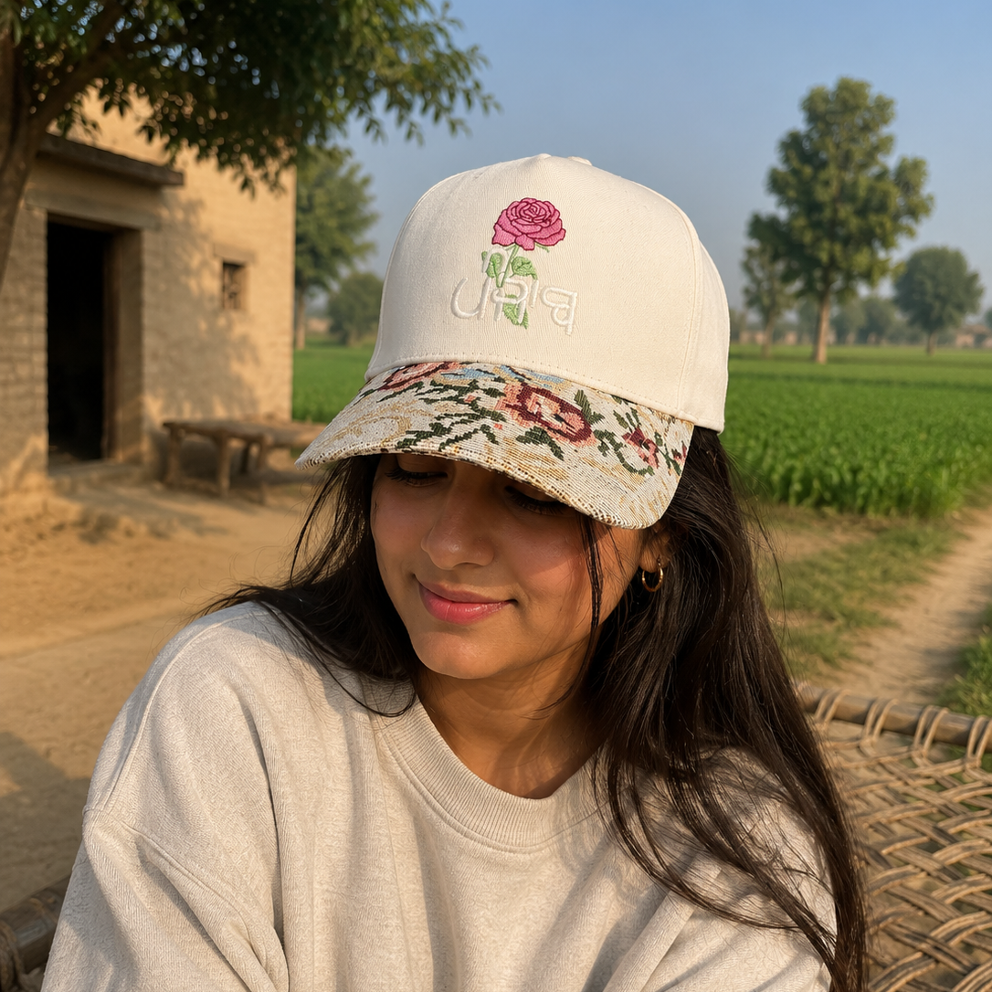 Punjab Floral Embroidered Hat