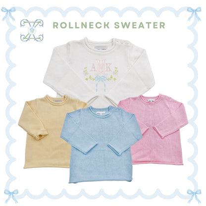 Personalized Punjabi Name Roll-Neck Sweater